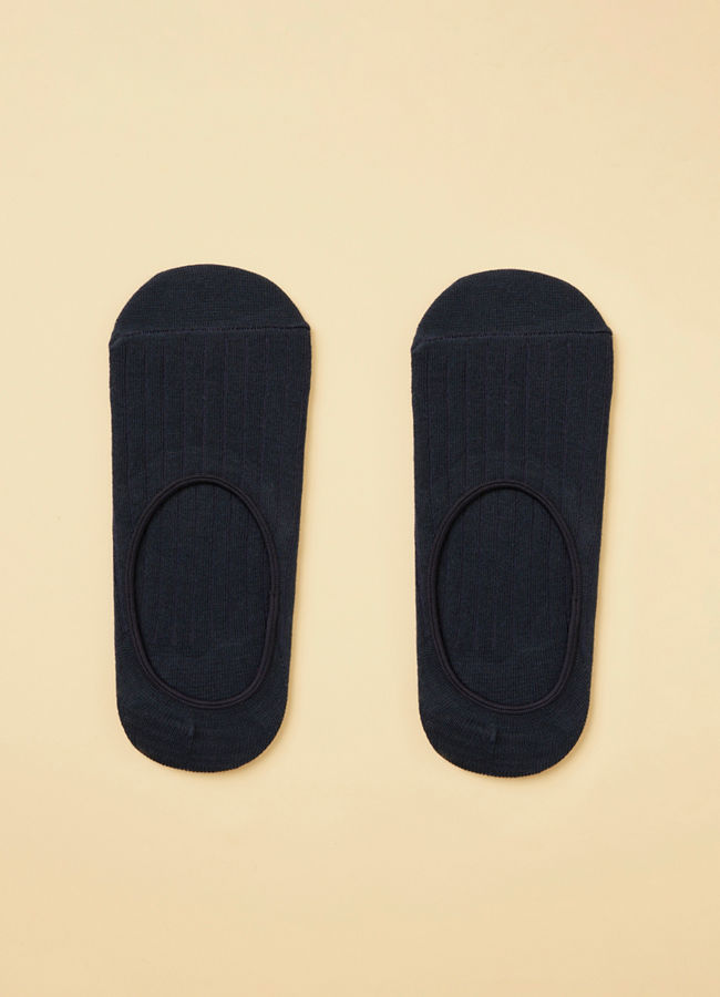 Navy Blue No Show Socks image number 0